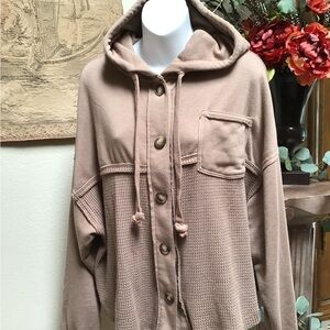 Together Tan Hooded Jacket